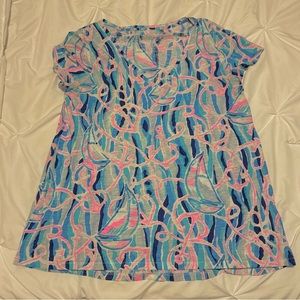 Lilly Pulitzer Etta Top Reel Nauti
